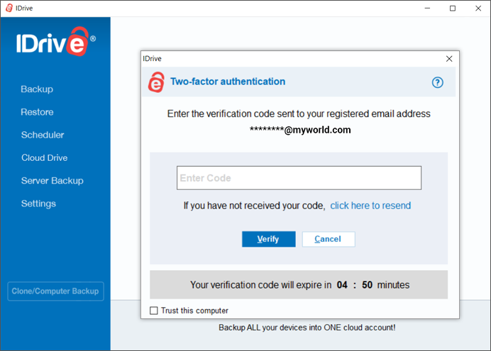 IDrive for Windows