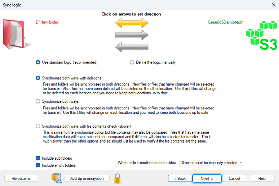 Default Arrow Direction
