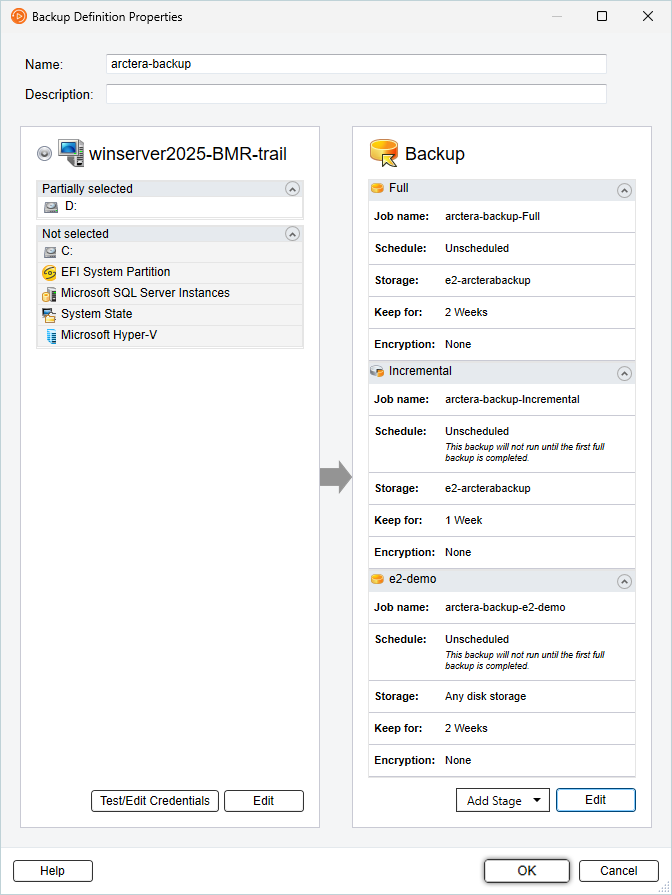 Select Cloud Storage and Click OK