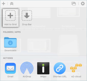 Click the add grid button