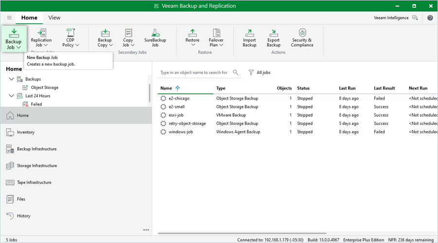 IDrive e2 with Veeam 13
