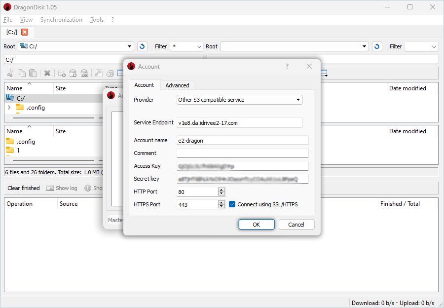 Enter details and click OK