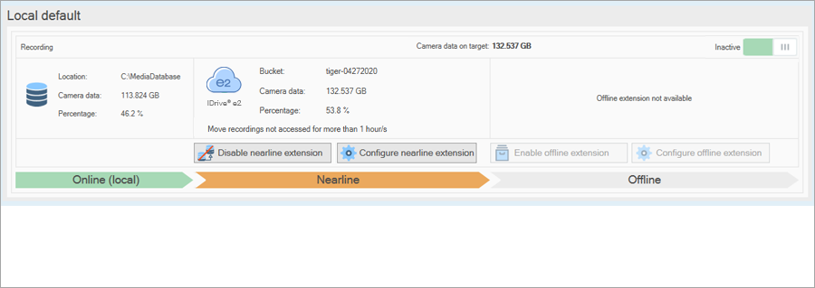 Milestone XProtect integration with IDrive e2 cloud storage
