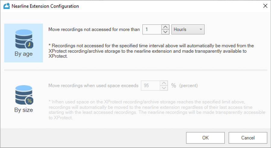 Milestone XProtect integration with IDrive e2 cloud storage