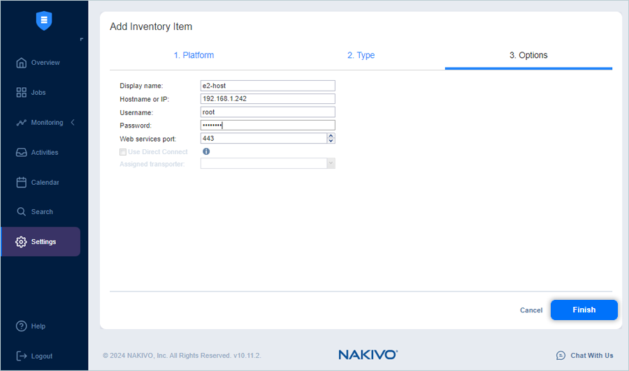 IDrive e2 with nakivo backup