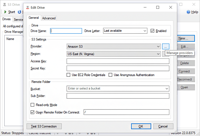 IDrive e2 with nsoftware s3drive