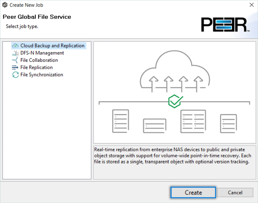 IDrive e2 with peer global file service
