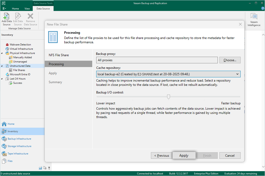 IDrive e2 with Veeam NAS Backup