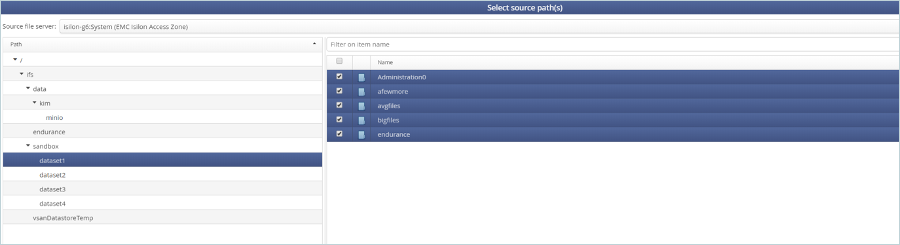 Select the source path and click Next