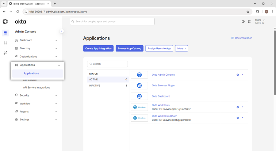 Okta Applications