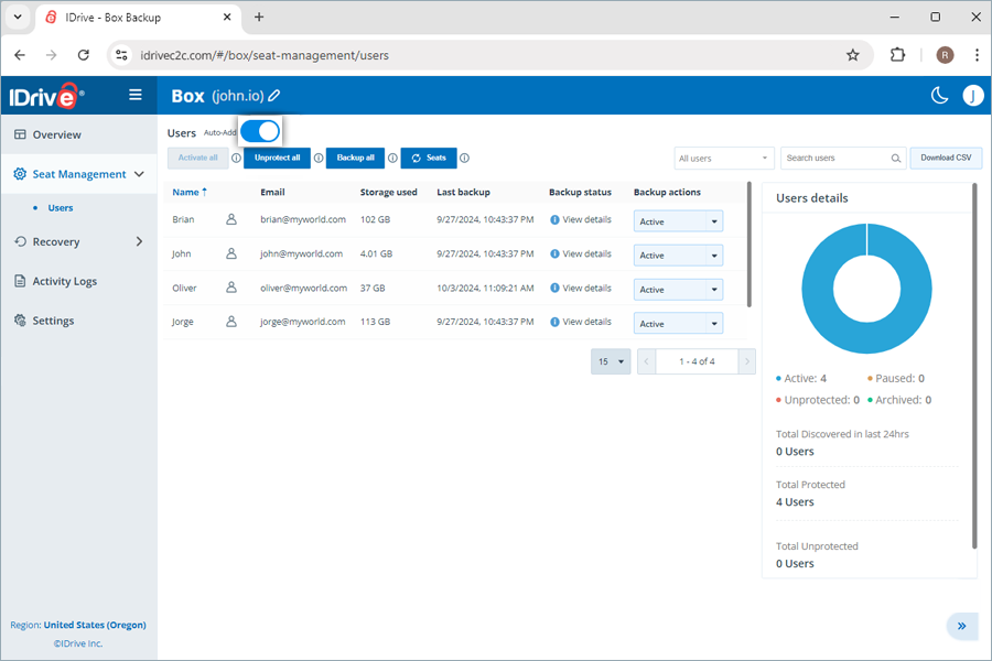  view client wise status