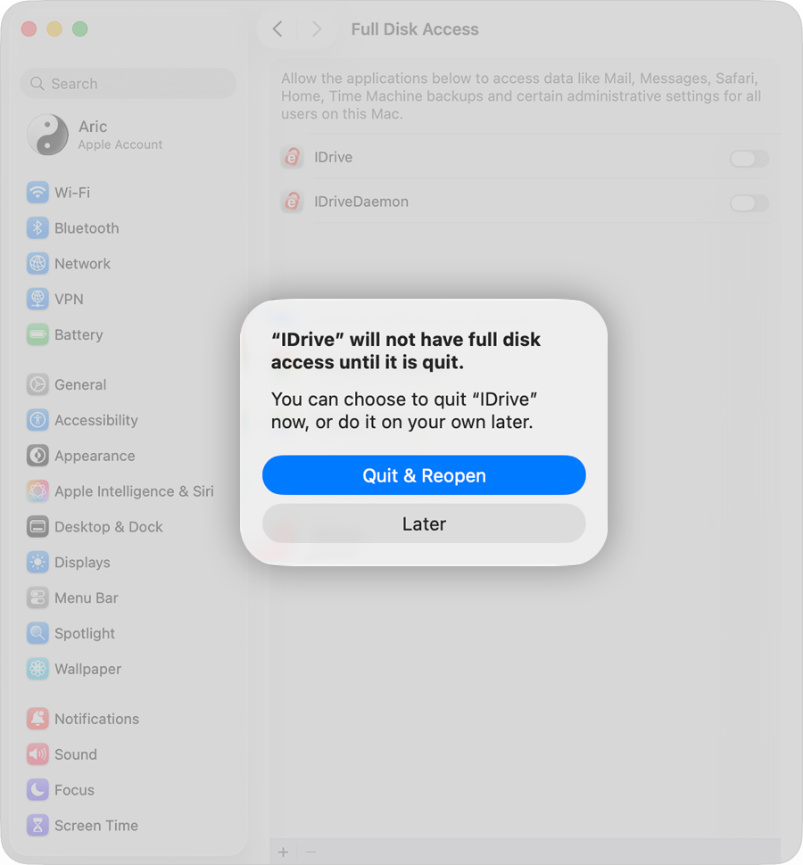 IDrive for Mac