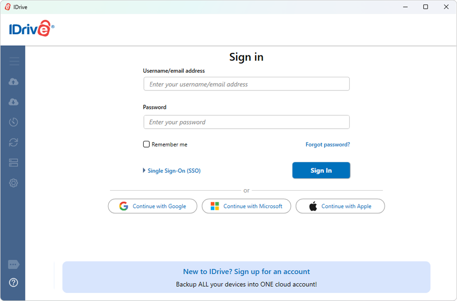 IDrive for Windows