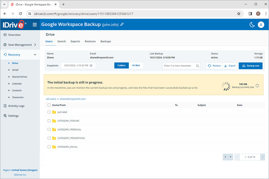  view client wise status